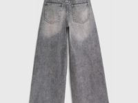 Джинсы Loose Wide с тинтом для девочек, Серый