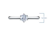 Помолвочное кольцо из серебра э0612кц05091100_white