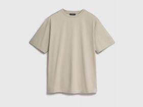 Футболка из мерсеризованного хлопка, Бежевый