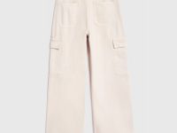 Джинсы с карго-карманами для девочек, Бежевый