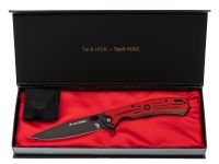 Складной нож НОКС Майор 80 Лет Победы, сталь VG10, рукоять G10, красный