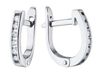 Серьги из белого золота с бриллиантами э4701сг05152100