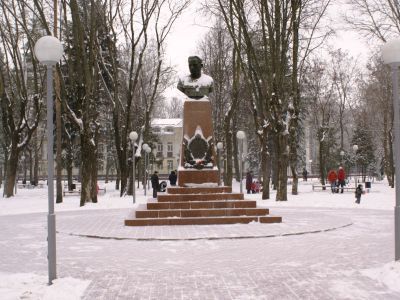 Бюст дважды Героя Советского Союза  П.М. Камозина