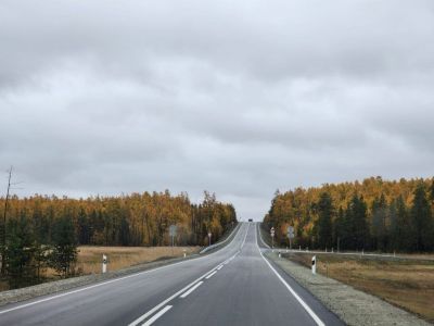 На месяц раньше завершили ремонт участка автодороги «Амга» в Якутии