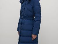 Стеганое утепленное пальто с капюшоном