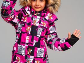 Комбинезон текстильный с полиуретановым покрытием для девочек