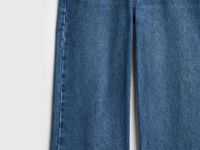 Широкие джинсы с высокой посадкой, Синий