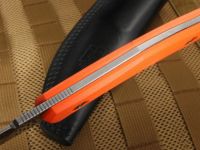 Нож с фиксированным клинком Fantoni, C.U.T. Fixed, FAN/CUTFxBkOrLBk, сталь CPM-S30V, рукоять cтеклотекстолит G-10, оранжевый