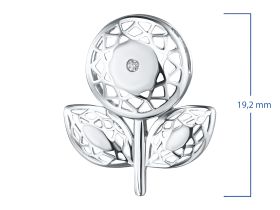 Подвеска из серебра с бриллиантом э0601пд04202937