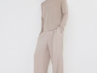Брюки из вискозы, Бежевый