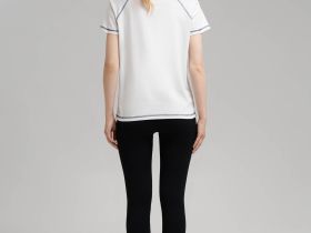 Футболка облегающего кроя из джерси