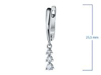 Серьги из белого золота с бриллиантами э4701сг11154300