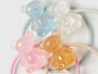 Набор резинок для волос для девочек, 4 шт., Мультицвет