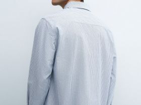 Рубашка из ткани оксфорд, Серый