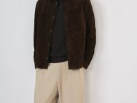 Куртка-рубашка из натуральной замши, Коричневый