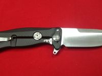 Нож складной LionSteel SR11A BS, сталь Uddeholm Sleipner®, рукоять алюминий (Black Solid® Aluminum)