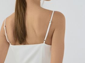 Сарафан мини со льном, Белый