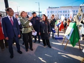 Глава Якутии принял участие в праздничных мероприятиях проекта «Проспект Победы»