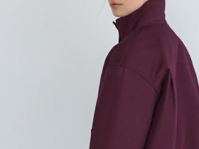 Короткая куртка с воротником-стойкой, Фиолетовый