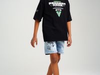 Шорты текстильные джинсовые для мальчиков