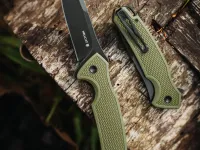 Складной нож Mr.Blade Hellcat blackwash, сталь S35VN, рукоять Olive G10