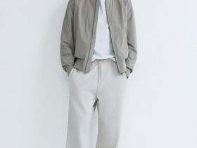 Бомбер на молнии, Бежевый