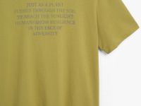 Футболка с принтом и вышивкой, Зеленый