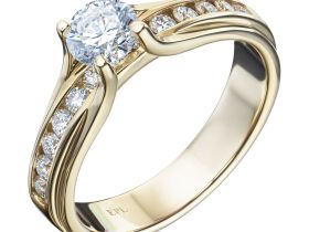 Кольцо из желтого золота с бриллиантами э0301кц09150600