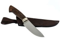 Нож Кайман, сталь VG-10, классический охотничий нож, рукоять орех