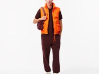 Шерстяная шапка Lacoste унисекс в рубчик