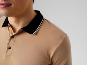 Джемпер трикотажный с воротником поло для мужчин