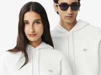 Хлопковый свитшот Lacoste унисекс свободного кроя