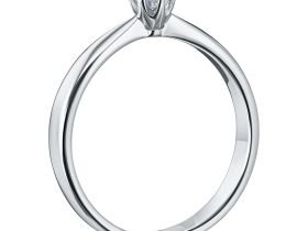 Кольцо из белого золота с бриллиантом э0901кц12150900