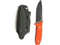 Нож с фиксированным клинком Fantoni, HB Fixed, FAN/HBFxBkOrKy, сталь CPM-S35VN, рукоять стеклотекстолит G-10, оранжевый