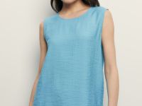 Блузка без рукавов свободного кроя