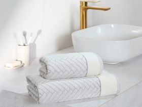 Полотенце махровое Casetta, серое