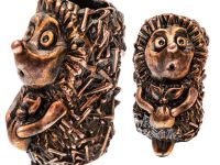 Бусина для темляка Ёжик, бронза