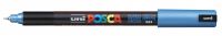 Маркер UNI "POSCA" PC-1MR, 0,7 мм, наконечник игольчатый, цвет синий металлик
