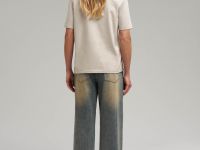 Удлиненная футболка прямого кроя