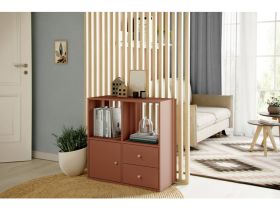 Стеллаж Кейн 6-75x75 Терракотовый