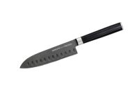 Кухонный нож сантоку Samura Mo-V Stonewash 138 мм, сталь AUS-8, рукоять G10