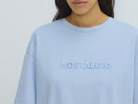 Футболка с 3D-вышивкой, Голубой