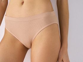 Бесшовные трусы-брифы, Бежевый