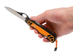 Складной нож Victorinox Hunter XT One Hand, сталь X50CrMoV15, рукоять нейлон, оранжево-черный