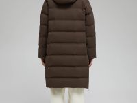 Длинный пуховик с натуральным пухом