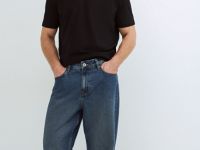 Свободные джинсы Bow, Синий