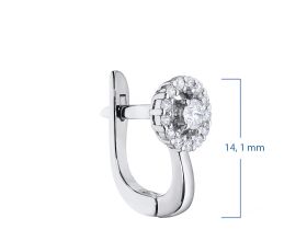 Серьги из белого золота с бриллиантами э0901сг04202642