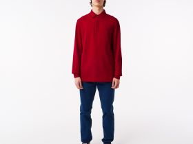 Мужское поло Lacoste с длинным рукавом