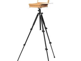 Этюдный ящик FE-1824 (для холстов на картоне) с креплением на фотоштатив, бук