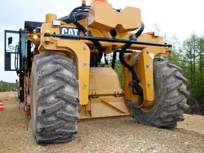 Участок федеральной трассы «Лена» в Якутии ремонтируют по технологии холодного ресайклинга